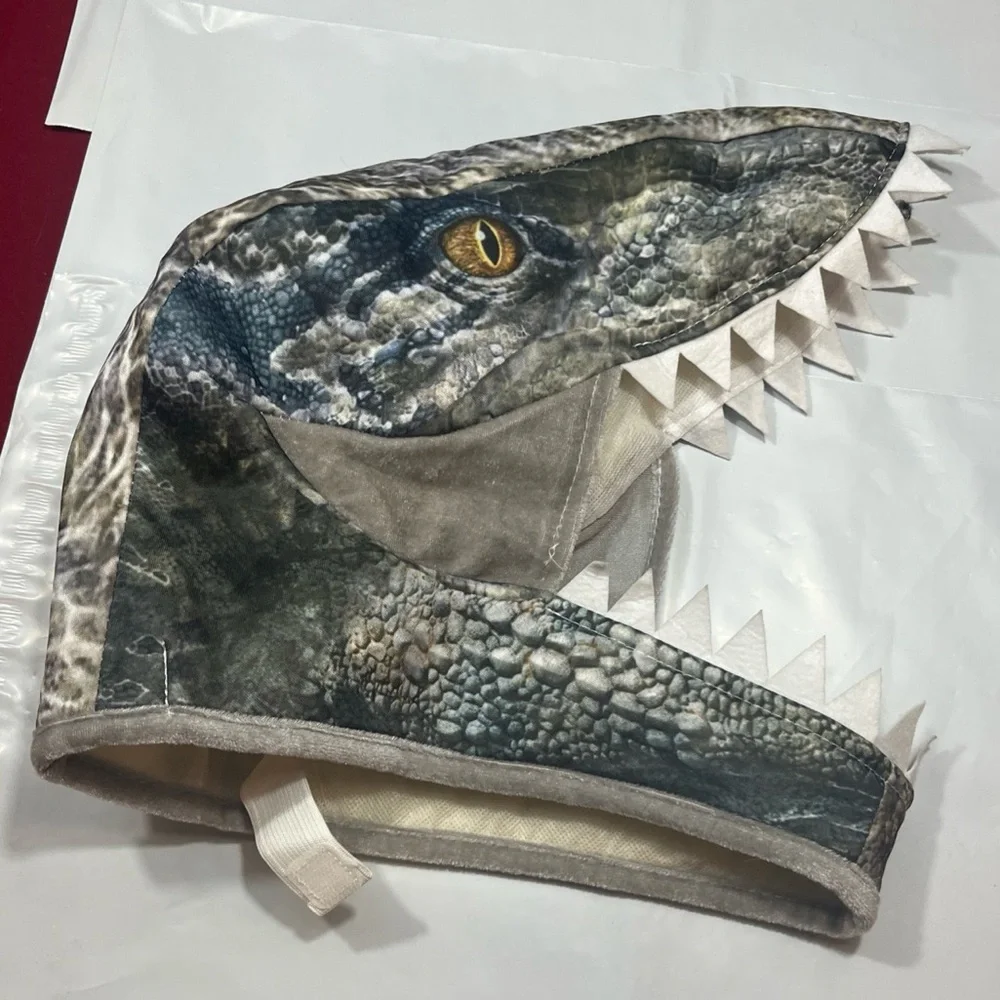 Jurassic World Dinosaur Scary MASK Into the Wild OPEN MOUTH Halloween Adult Kids